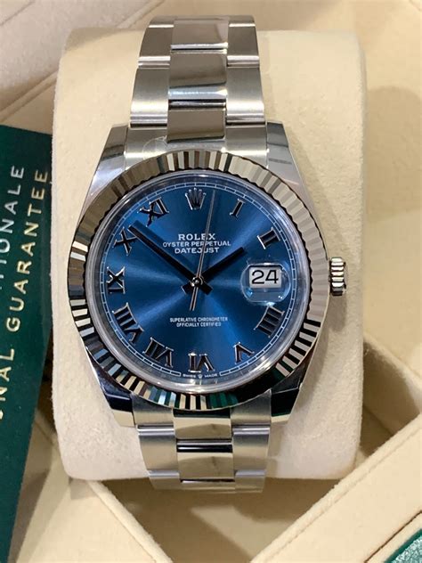 rolex 41 mm datejust blue dial